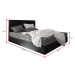 Expedo Čalúnená posteľ boxspring ELONA 2, 90x200, flowers 48/sioux biela, ľavá