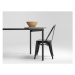 Čierny kovový jedálenský stôl CustomForm Obroos, 140 x 80 cm