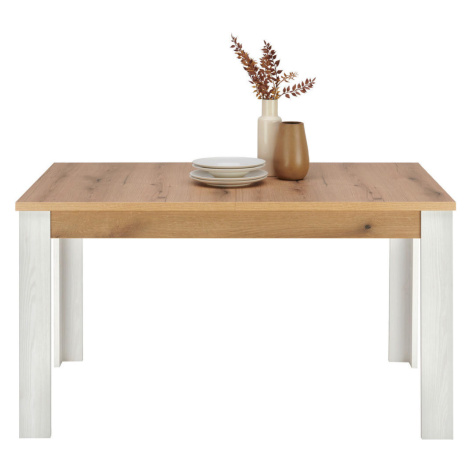 Landscape ROZŤAHOVACÍ STÔL, biela, farba duba, farba smrekovca, 140-180/76/90 cm
