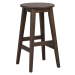 Tmavohnedé barové stoličky z dubového dreva v súprave 2 ks (výška sedadla 65 cm) Austin – Rowico
