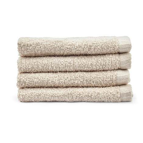 Béžové rýchloschnúce bavlnené uteráky v súprave 4 ks 30x30 cm Quick Dry – Catherine Lansfield