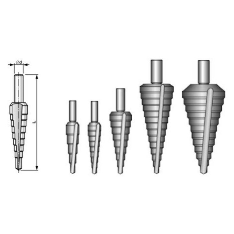 Vrták stupňovitý HSS o 5-35 641025
