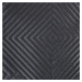 domtextilu.sk Luxusný čierny zamatový prehoz s geometrickými tvarmi Šírka: 220 cm | Dĺžka: 240 c