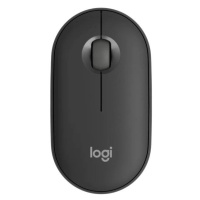 Logitech Pebble Mouse 2 M350s/Cestovná/Optická/4 000 DPI/Bezdrôtová Bluetooth/Grafitová