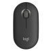 Logitech Pebble Mouse 2 M350s/Cestovná/Optická/4 000 DPI/Bezdrôtová Bluetooth/Grafitová