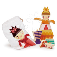 Princezné a víly skladačka Princesses and Mermaids Tender Leaf Toys 15 dielov v plátenom vrecúšk