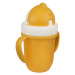 Canpol Babies Hrnček so silikónovou slamkou 210ml - žltá