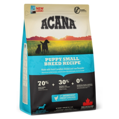 ACANA Puppy Small Breed granule pre šteňatá 1 ks, Hmotnosť balenia (g): 2 kg