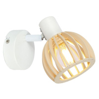 Nástenné svietidlo v bielo-prírodnej farbe ø 10 cm Atarri – Candellux Lighting