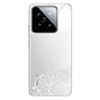 Odolné silikónové puzdro iSaprio - White Lace 02 - Xiaomi 14