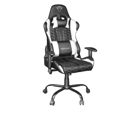 TRUST herní křeslo GXT 708W Resto Gaming Chair, bílá