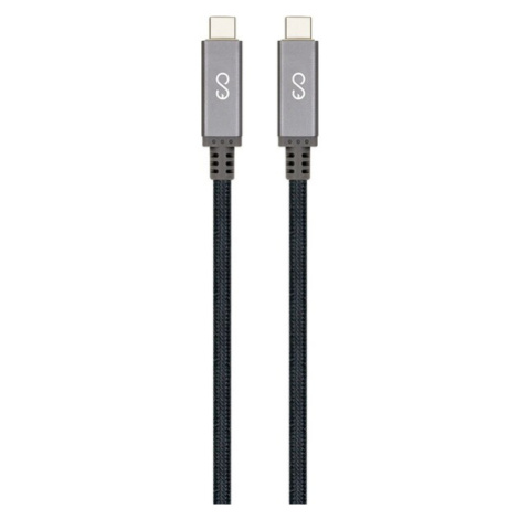 iWant USB-C Thunderbolt 3 pletený kábel vesmírne šedý 1m