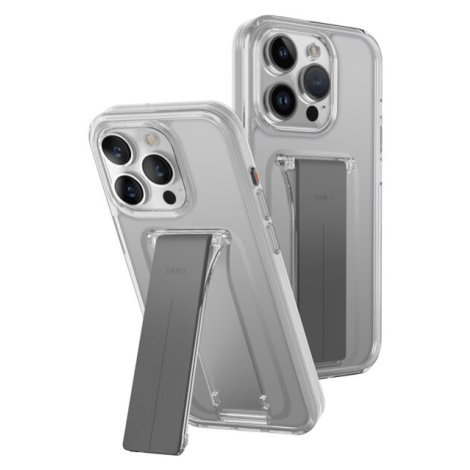 UNIQ Heldro Mount Stand ochranný kryt iPhone 15 Pro Max Lucent (číry)