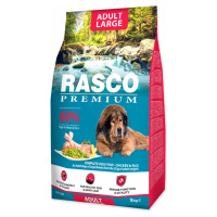 Krmivo Rasco Premium Adult Large kura s ryžou 3kg