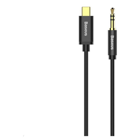 Baseus Yiven Series audio kábel USB-C/3, 5mm Jack 1, 2m, čierna