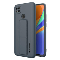 Silikónové puzdro na Xiaomi Redmi 9C Kickstand modré