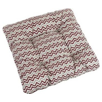 Bellatex Adéla prešívaný – 38 × 38 cm, prešívaný – chevron bordový