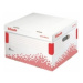 Esselte Archívna škatuľa Speedbox M s vekom biela/červená
