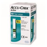 ACCU-CHEK Active glucose testovacie prúžky 50 kusov