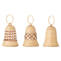Súprava 3 bambusových závesných dekorácií Bloomingville Akon