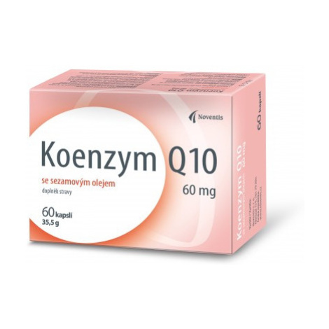 Noventis Koenzým Q10 60 mg so sézamovým olejom 60 cps