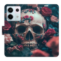 Flipové puzdro iSaprio - Skull in Roses 02 - Xiaomi Redmi Note 13 Pro+ 5G