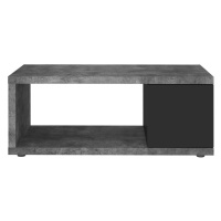 Konferenčný stolík v dekore betónu v tmavosivo-čiernej farbe 55x105 cm Berlin – TemaHome