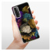 Odolné silikónové puzdro iSaprio - Dark Flowers - Huawei P Smart 2021