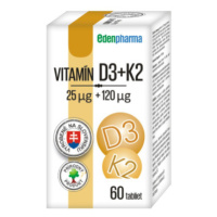 EDENPHARMA Vitamín D3 + K2 60 tabliet