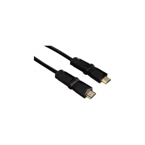Hama 122111 HDMI kábel vidlica - vidlica, otočné vidlice (2 osi), pozlátený, 3*, 3 m