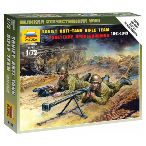 Wargames (WWII) figurky 6135 - Soviet Anti-Tank team (1:72) Zvezda