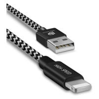 Nabíjací a dátový kábel USB, Lightning, 300 cm, 2100 mA, vzor šnúrky, rýchle nabíjanie, Dux Duci