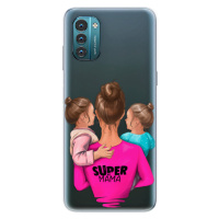 Odolné silikónové puzdro iSaprio - Super Mama - Two Girls - Nokia G11 / G21