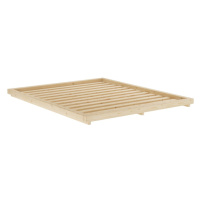Dvojlôžková posteľ z borovicového dreva s roštom 160x200 cm Dock – Karup Design