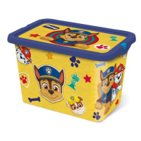 STOR Plastový úložný box s vekom Paw Patrol 7l žltý