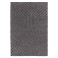 Antracitovosivý vlnený koberec 200x290 cm Hague – Asiatic Carpets