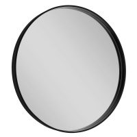 SAPHO - NOTION guľaté zrkadlo v ráme, ø 70cm, čierna mat NT700
