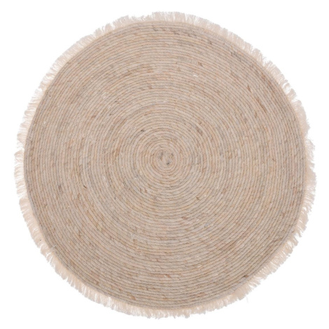 Okrúhly koberec Criss 80 cm svetlohnedý DekorStyle