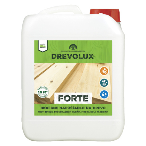 DREVOLUX FORTE - Biocídne napúšťadlo na drevo bezfarebný 1 L CHEMOLAK