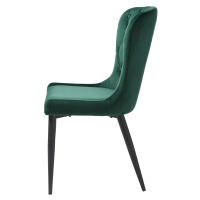 Furniria 26189 Dizajnová jedálenská stolička Heller zelený zamat