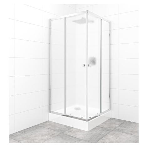 Set sprchovacieho kúta a vaničky, štvorec 90x90 cm Multi Basic SIKOBKMUQ90CRCH SAT