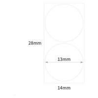 Niimbot štítky R 14x28mm 220ks WhiteRound B pre D11 a D110