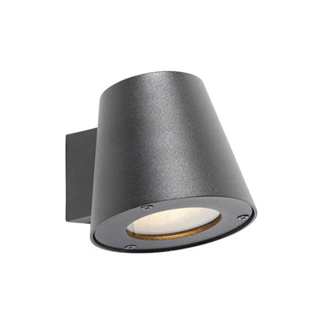 Moderné vonkajšie nástenné svietidlo čierne IP44 - Skittle QAZQA