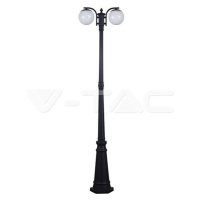 Stojanová lampa 2*E27 Matt Black Opal C Ball VT-1232 (V-TAC)