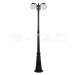 Stojanová lampa 2*E27 Matt Black Opal C Ball VT-1232 (V-TAC)