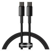 Kábel Baseus Tungsten Gold Cable Type-C to Type-C 100W 1m (black)