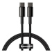 Kábel Baseus Tungsten Gold Cable Type-C to Type-C 100W 1m (black)