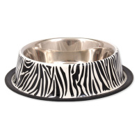 DOG FANTASY MISKA NEREZOVA S GUMOU ZEBRA 33 CM 2800ML (064-1135)