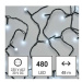 LED vianočná cherry reťaz – guličky, 48 m, vonkajšia aj vnútorná, 6500K, časovač (EMOS)