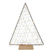 HIT Vianočná dekorácia na drevenom podstavci 80 LED stromček 38cm